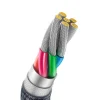 Baseus Crystal Shine gyors töltős adat kábel USB Type A - USB Type C 100W 2m fekete (CAJY000501) thumbnail