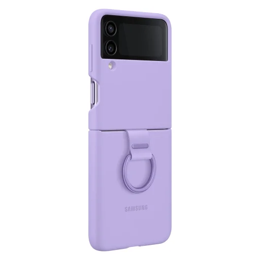Samsung Galaxy Z Flip 4 Samsung Ring Silicone gyári tok lila (EF-PF721TVEGWW) - 1