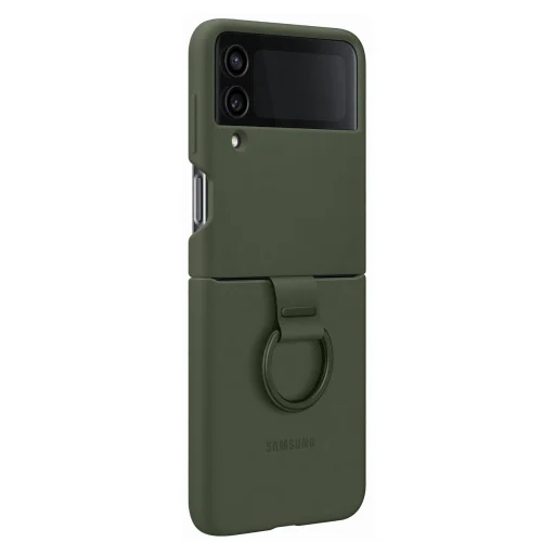 Samsung Galaxy Z Flip 4 Samsung Ring Silicone gyári tok khaki (EF-PF721TGEGWW) - 1