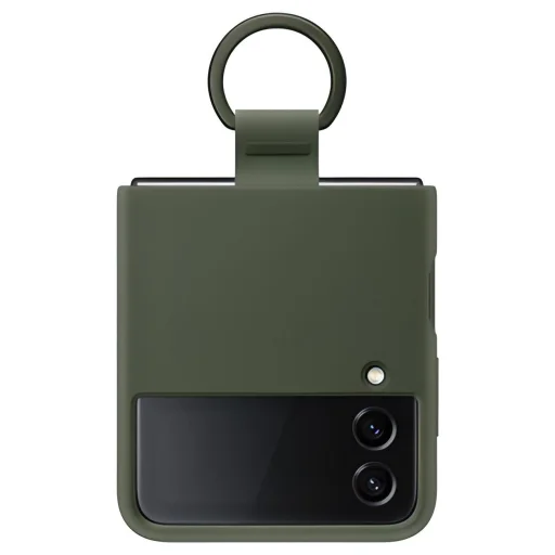 Samsung Galaxy Z Flip 4 Samsung Ring Silicone gyári tok khaki (EF-PF721TGEGWW) - 2