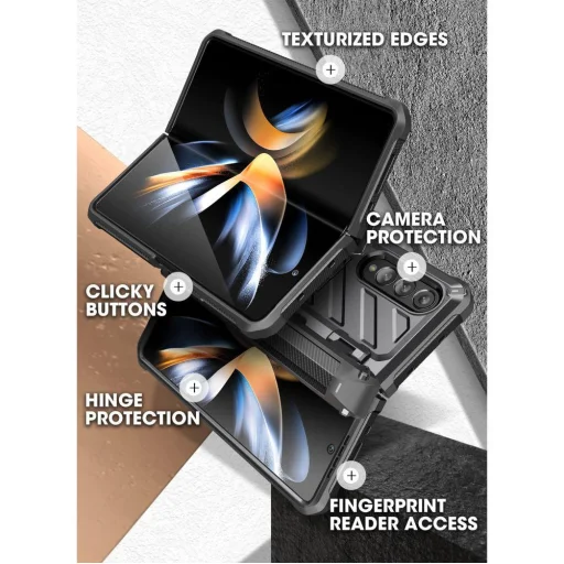 Samsung Galaxy Z Fold 4 Supcase Unicorn Beetle Pro tok fekete (S Pent nem tartalmaz) - 3