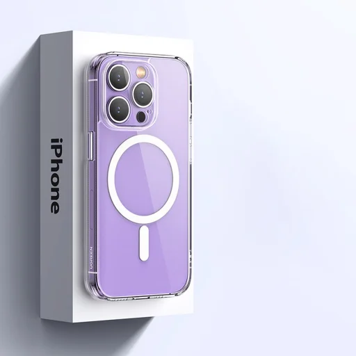 iPhone 14 Ugreen Classy Clear Magnetic Protective tok MagSafe kompatibilis átlátszó - 5