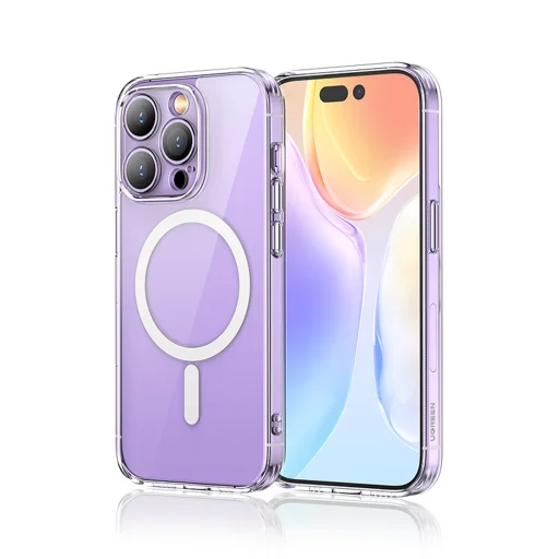 iPhone 14 Pro Ugreen Classy Clear Magnetic Protective tok MagSafe kompatibilis átlátszó - 1