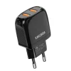 Kaku Qisheng hálózati töltő adapter 2xUSB 2.4A fekete thumbnail