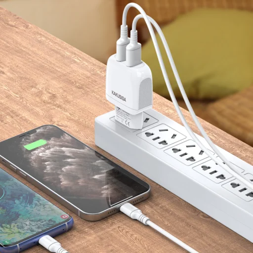 Kaku Qisheng hálózati töltő adapter 2xUSB 2.4A fekete - 2