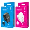 Kaku Xuansu hálózati töltő adapter 2xUSB 2.4A + USB-microUSB kábel fekete thumbnail