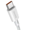 Baseus Superior USB Type-C - USB Type-C kábel Quick Charge / Power Delivery / FCP 100W 5A 20V 2m fehér (CATYS-C02) thumbnail