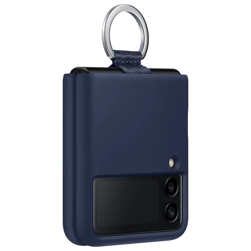 Samsung Galaxy Z Flip 3 Samsung Ring Silicone gyári tok tengerészkék (EF-PF711TNEGWW) - 4