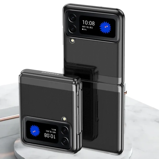 Samsung Galaxy Z Flip 3 Electroplating frame tok fekete - 4