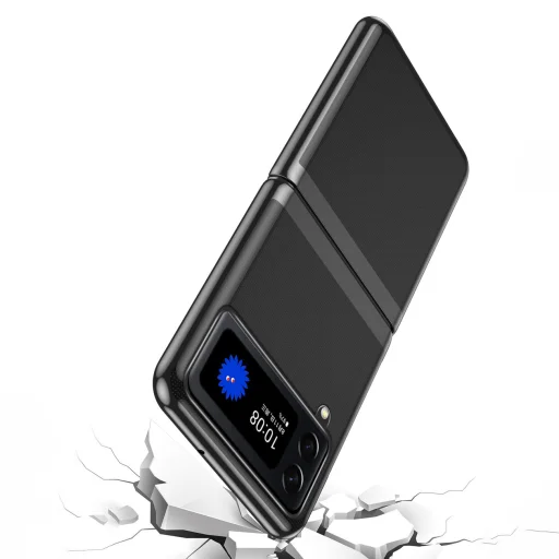 Samsung Galaxy Z Flip 3 Electroplating frame tok fekete - 7