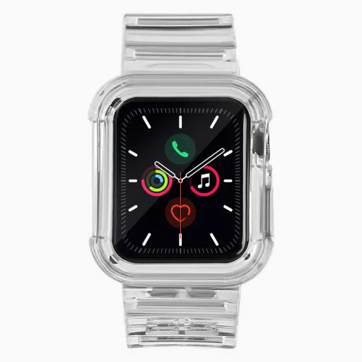 Apple Watch 2/3 38mm Strap Light óraszíj és tok fekete - 2