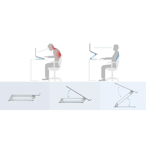 Nillkin ProDesk állítható Laptop laptop állvány ezüst - 8