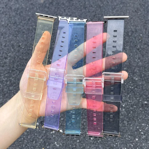 Apple Watch 4/5/6/7/8/SE/Ultra (42/44/45/49mm) Strap Light Silicone óraszíj piros - 3