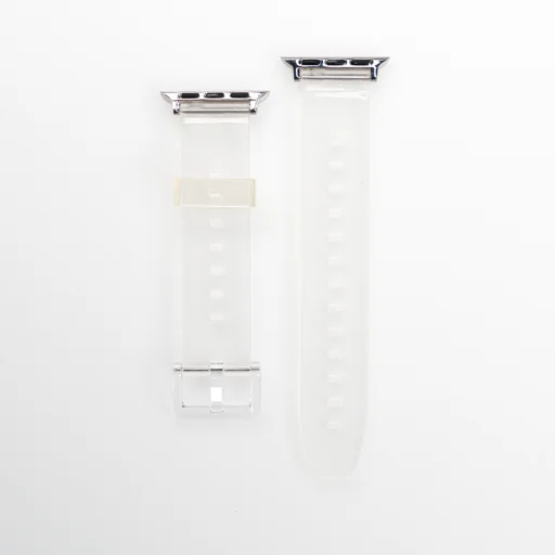 Apple Watch 4/5/6/7/8/SE (38/40/41mm) Strap Light Silicone átlátszó óraszíj - 6
