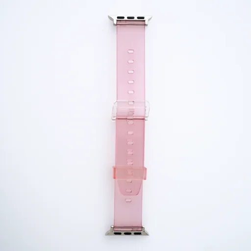 Apple Watch 4/5/6/7/8/SE (38/40/41mm) Strap Light Silicone átlátszó óraszíj - 7