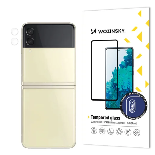 Samsung Galaxy Z Flip 3 Wozinsky 9H teljes kameralencse védő üvegfólia - 1
