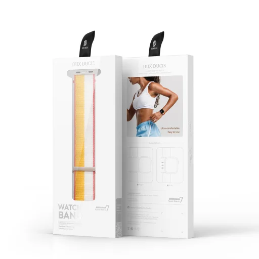 Apple Watch 4/5/6/7/8/SE (38/40/41mm) Dux Ducis sport óraszíj fehér - 2