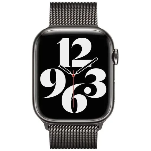 Apple Watch 7/8 45mm rozsdamentes acél mágneses óraszíj piros - 10