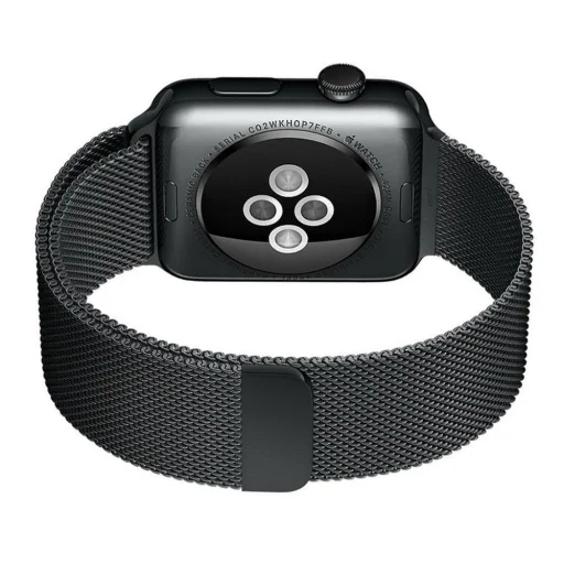 Apple Watch 7/8 45mm rozsdamentes acél mágneses óraszíj piros - 2