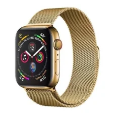 Apple Watch 7/8 45mm rozsdamentes acél mágneses óraszíj arany