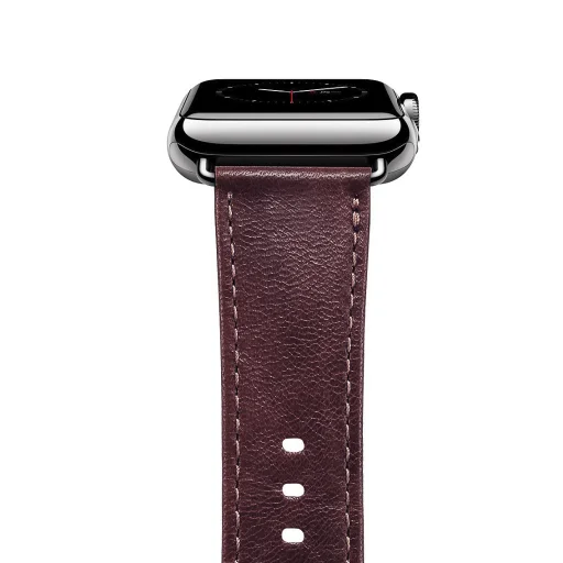 Apple Watch Watch 8/7/6/5/4/3/2/SE (41/40/38mm) iCarer valódi bőr óraszíj piros (RIW103-WI) - 13