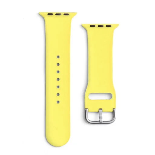 Apple Watch 4/5/6/7/8/SE/Ultra (42/44/45/49mm) Silicone APS óraszíj sárga - 8