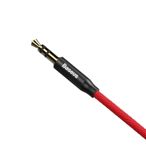 Baseus Yiven M30 sztereó AUX audiokábel 3.5mm mini jack 1m piros-fekete (CAM30-B91) - 16
