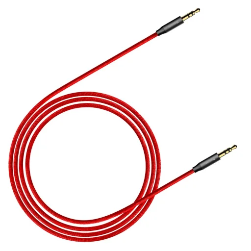 Baseus Yiven M30 sztereó AUX audiokábel 3.5mm mini jack 1m piros-fekete (CAM30-B91) - 6
