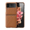 Samsung Galaxy Z Flip 3 Dux Ducis Venice Leather bőr tok barna thumbnail