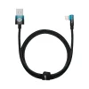 Baseus MVP 2 90 fokban döntött kábel USB / Lightning 1m 2.4A kék (CAVP000021) thumbnail