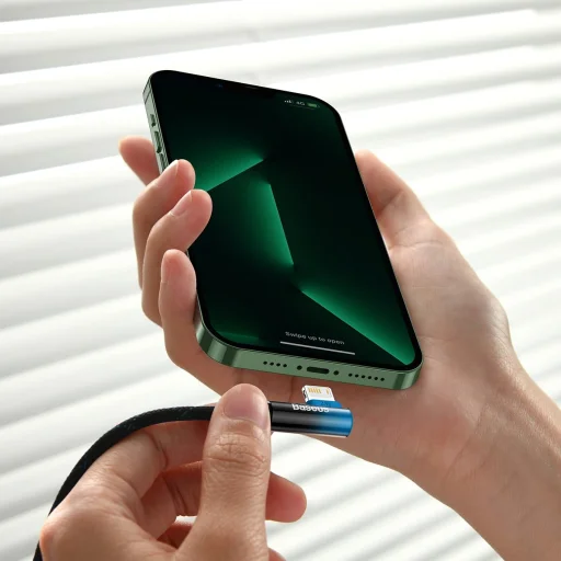 Baseus MVP 2 90 fokban döntött kábel USB / Lightning 1m 2.4A kék (CAVP000021) - 3