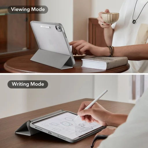 iPad 10.9 2022 / iPad 11 2025 ESR Ascend Hybrid tok szürke - 5