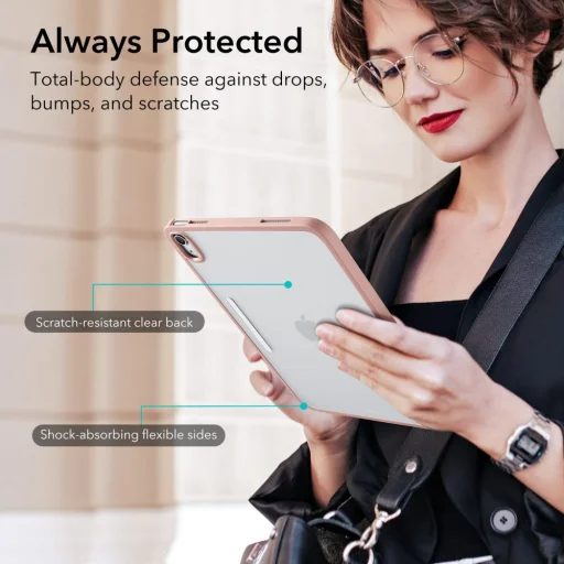 iPad 10.9 2022 ESR Ascend Hybrid tok rose gold - 4