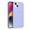 iPhone 14 Plus Card Case Szilikon tok hátlapi kártyatartóval lila - 2