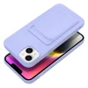 iPhone 14 Plus Card Case Szilikon tok hátlapi kártyatartóval lila - 3