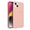 iPhone 14 Plus Card Case Szilikon tok hátlapi kártyatartóval rózsaszín - 4