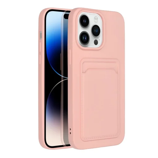 iPhone 14 Pro Card Case Szilikon tok hátlapi kártyatartóval rózsaszín - 8