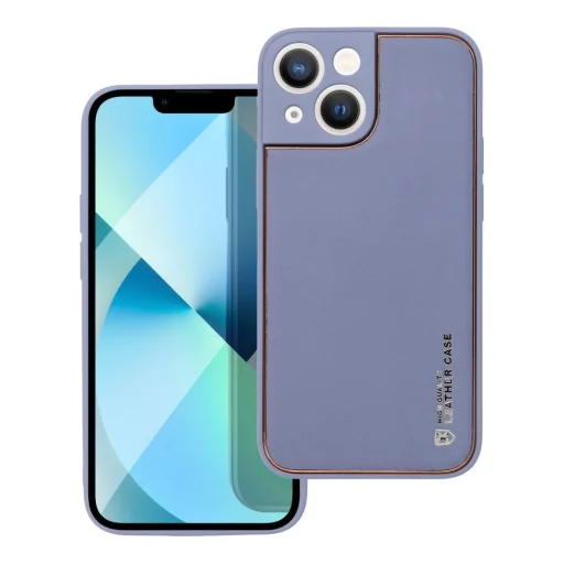 iPhone 14 Forcell Leather tok kék - 1