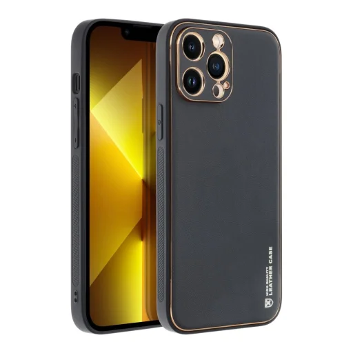 iPhone 14 Pro Forcell Leather tok fekete - 3