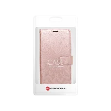 iPhone 14 Pro Max Forcell MEZZO mandala mintás fliptok rose gold