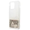 iPhone 14 Pro Guess GUOHCP14LGLHFLGO Liquid Glitter Charms PC tok arany thumbnail