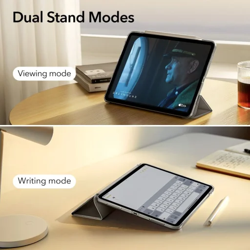 iPad 10.9 2022 ESR Ascend Trifold tok szürke - 8