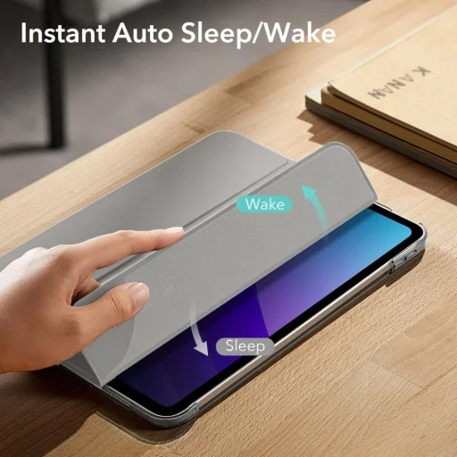 iPad 10.9 2022 ESR Ascend Trifold tok szürke - 4