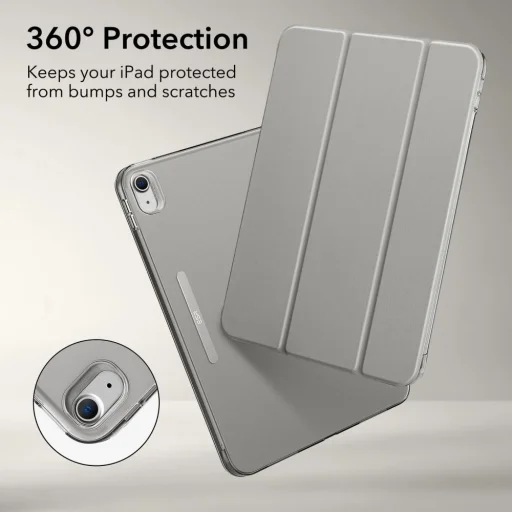 iPad 10.9 2022 ESR Ascend Trifold tok szürke - 2