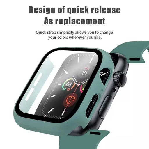 Apple Watch 40mm szilikon óraszíj és tok fehér - 3