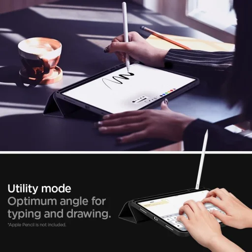 iPad Pro 11 2020/2021/2022 Spigen Urban Fit tok fekete színben (ACS01054) - 7
