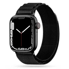 Apple Watch 4/5/6/7/8/9/10/11/SE/Ultra (42/44/45/49mm) Tech-Protect Nylon Pro szíj fekete