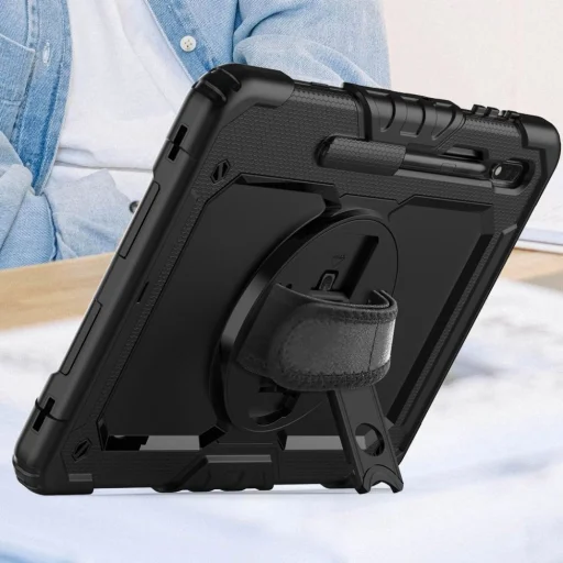 Samsung Galaxy S7+ Plus/S8+ Plus/S7 FE 12.4 Tech-Protect Solid360 tok fekete - 9