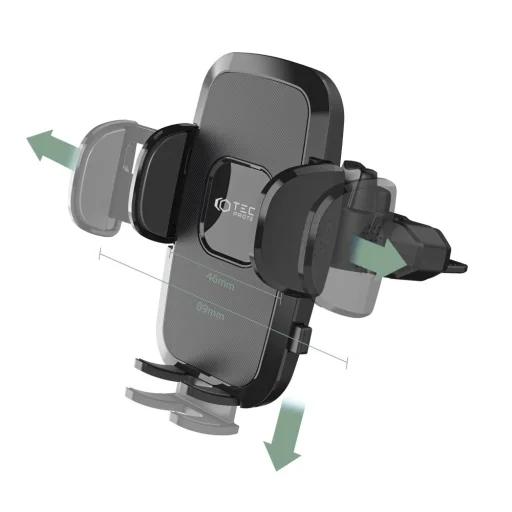 Tech-Protect V3 Univerzális CD meghajtóba helyezhető autós telefontartó fekete - 4