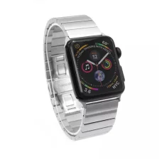 Apple Watch 4/5/6/7/8/SE (38/40/41mm) fém óraszíj ezüst Alphajack